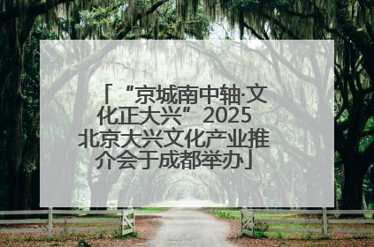 “京城南中轴·文化正大兴”2025北京大兴文化产业推介会于成都举办