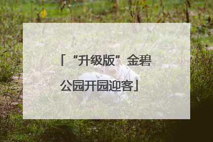 “升级版”金碧公园开园迎客