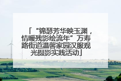 “锦瑟芳华映玉渊，情暖残影绘流年”万寿路街道温馨家园汉服观光摄影实践活动