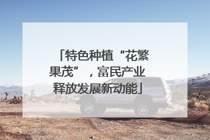 特色种植“花繁果茂”，富民产业释放发展新动能