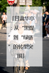 甘肃华亭：从“黑煤”到“绿链”的转型突围
