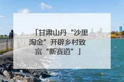 甘肃山丹“沙里淘金”开辟乡村致富“新赛道”