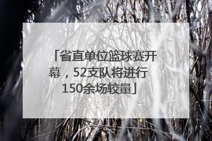 省直单位篮球赛开幕，52支队将进行150余场较量