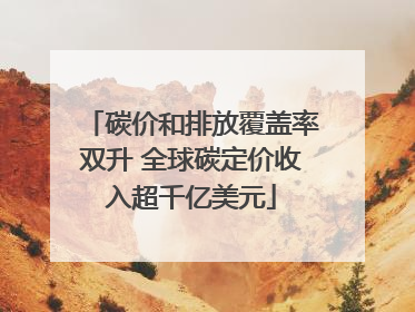碳价和排放覆盖率双升 全球碳定价收入超千亿美元