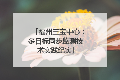福州三宝中心：多目标同步监测技术实践纪实
