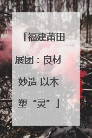 福建莆田展团：良材妙造 以木塑“灵”