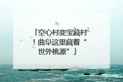 空心村变宝藏村！曲阜这里藏着“世外桃源”