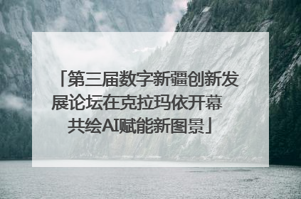 第三届数字新疆创新发展论坛在克拉玛依开幕 共绘AI赋能新图景