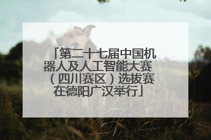 第二十七届中国机器人及人工智能大赛（四川赛区）选拔赛在德阳广汉举行
