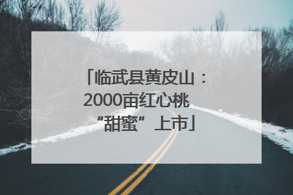 临武县黄皮山：2000亩红心桃“甜蜜”上市