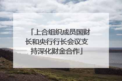 上合组织成员国财长和央行行长会议支持深化财金合作