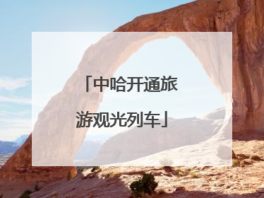 中哈开通旅游观光列车