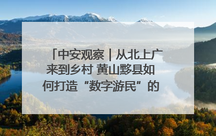 中安观察｜从北上广来到乡村 黄山黟县如何打造“数字游民”的“桃花源”？
