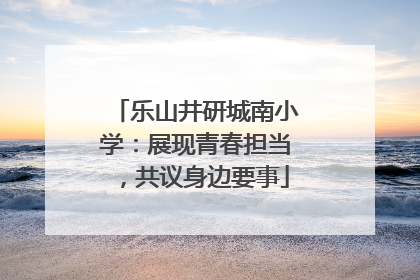 乐山井研城南小学：展现青春担当，共议身边要事