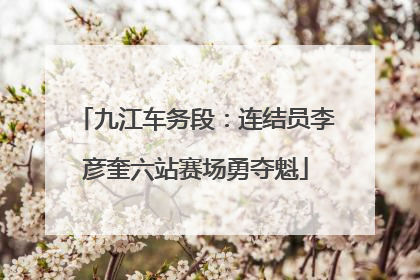 九江车务段：连结员李彦奎六站赛场勇夺魁