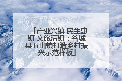 产业兴镇 民生惠镇 文旅活镇：谷城县五山镇打造乡村振兴示范样板