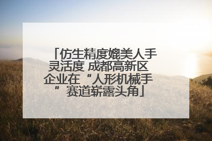 仿生精度媲美人手灵活度 成都高新区企业在“人形机械手”赛道崭露头角