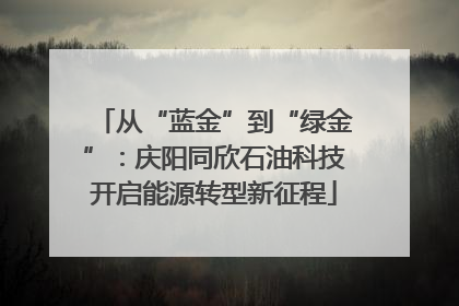 从“蓝金”到“绿金”：庆阳同欣石油科技开启能源转型新征程