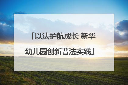 以法护航成长 新华幼儿园创新普法实践