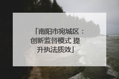南阳市宛城区：创新监督模式 提升执法质效