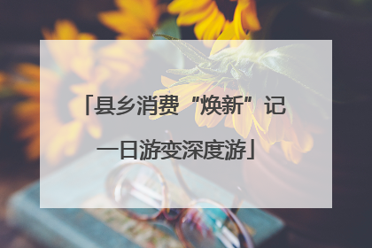 县乡消费“焕新”记 一日游变深度游