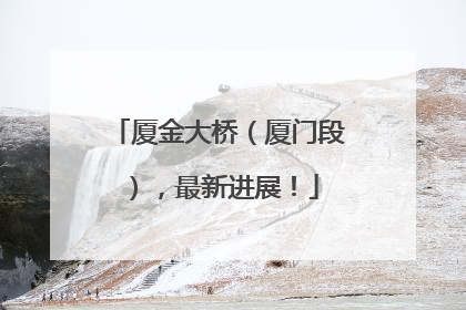厦金大桥（厦门段），最新进展！