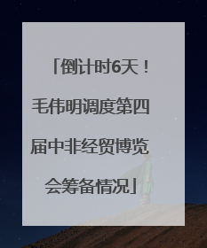 倒计时6天！毛伟明调度第四届中非经贸博览会筹备情况