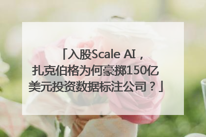 入股Scale AI，扎克伯格为何豪掷150亿美元投资数据标注公司？