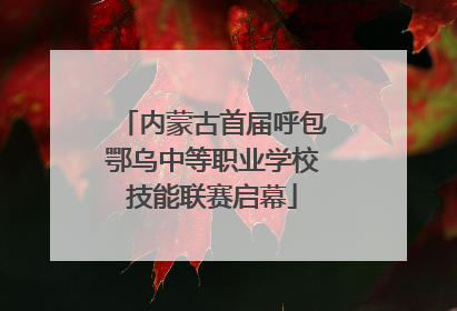 内蒙古首届呼包鄂乌中等职业学校技能联赛启幕