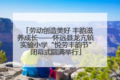劳动创造美好 丰韵滋养成长——怀远县龙亢镇实验小学“悦劳丰韵节”闭幕式圆满举行