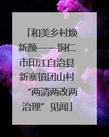 和美乡村焕新颜——铜仁市印江自治县新寨镇团山村“两清两改两治理”见闻