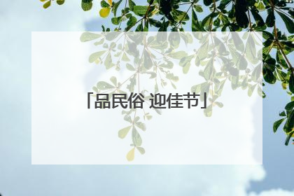 品民俗 迎佳节