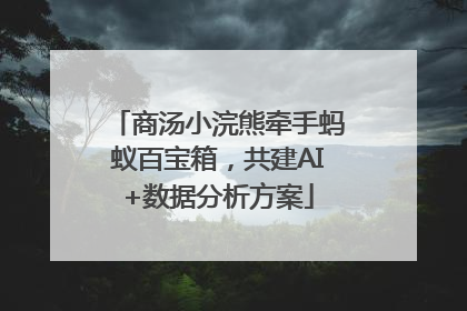 商汤小浣熊牵手蚂蚁百宝箱，共建AI+数据分析方案