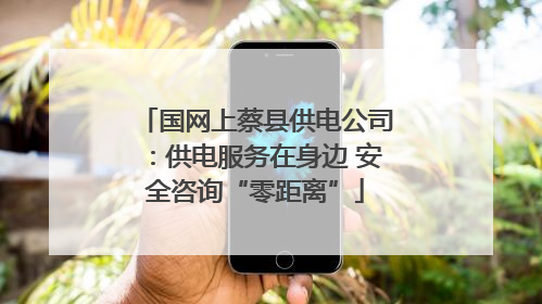 国网上蔡县供电公司：供电服务在身边 安全咨询“零距离”