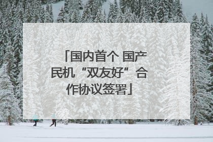 国内首个 国产民机“双友好”合作协议签署