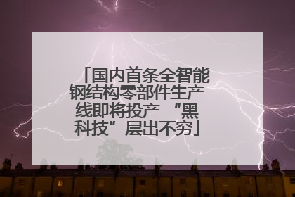 国内首条全智能钢结构零部件生产线即将投产 “黑科技”层出不穷