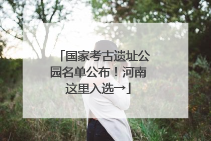 国家考古遗址公园名单公布！河南这里入选→