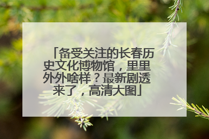 备受关注的长春历史文化博物馆，里里外外啥样？最新剧透来了，高清大图