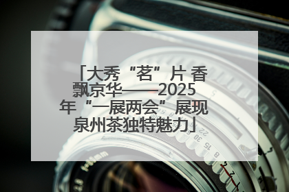 大秀“茗”片 香飘京华——2025年“一展两会”展现泉州茶独特魅力