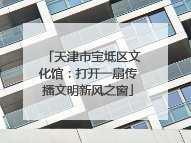 天津市宝坻区文化馆：打开一扇传播文明新风之窗