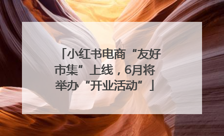 小红书电商“友好市集”上线，6月将举办“开业活动”