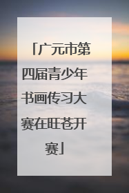 广元市第四届青少年书画传习大赛在旺苍开赛