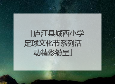 庐江县城西小学足球文化节系列活动精彩纷呈