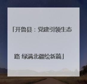 开鲁县：党建引领生态路 绿满北疆绘新篇