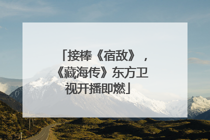 接棒《宿敌》，《藏海传》东方卫视开播即燃
