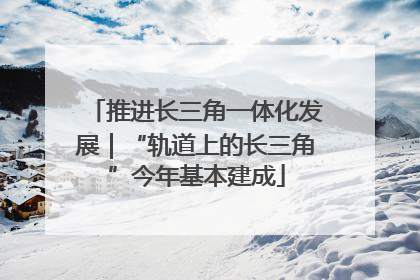 推进长三角一体化发展｜“轨道上的长三角”今年基本建成