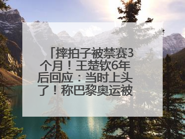摔拍子被禁赛3个月！王楚钦6年后回应：当时上头了！称巴黎奥运被孙颖莎带着打，搭档8年“一个眼神就能懂”