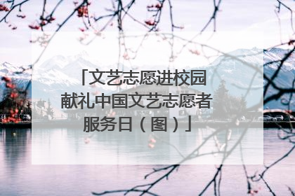 文艺志愿进校园 献礼中国文艺志愿者服务日（图）