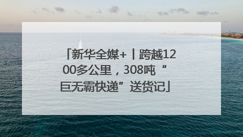 新华全媒+丨跨越1200多公里，308吨“巨无霸快递”送货记