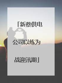 新蔡供电公司以练为战迎汛期